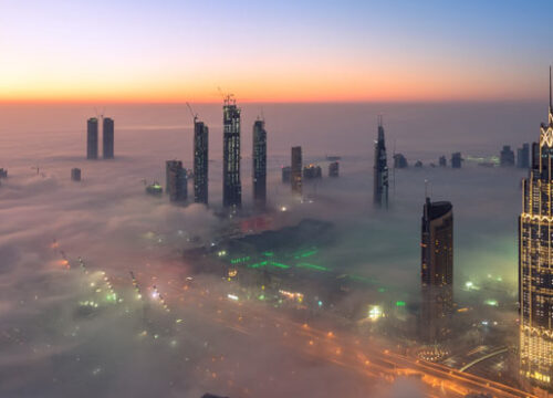 Iconic dubai with Abu Dubai